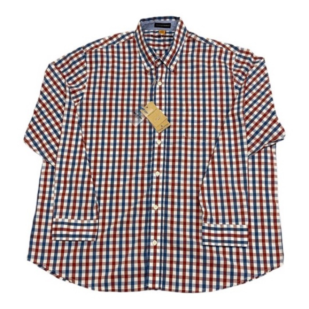 Tailor Vintage Performance Red and Blue Plaid Size XXLarge New - Picture 2 of 6